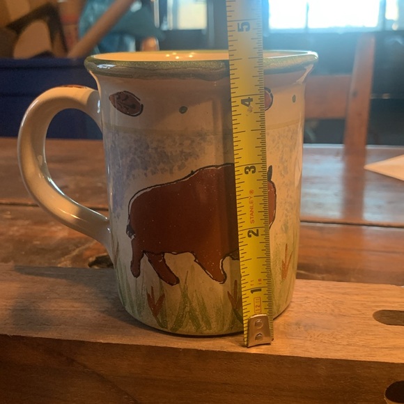 BUFFALO BISON CERAMIC POTTERY MADE IN HUNGARY SIGNED - Picture 7 of 11